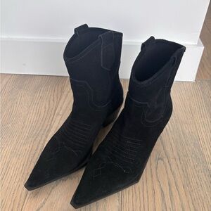 Free People Suede Western boot